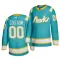 San Jose Sharks Pelipaita Throwback Authentic Teal ( Omalla Nimellä )