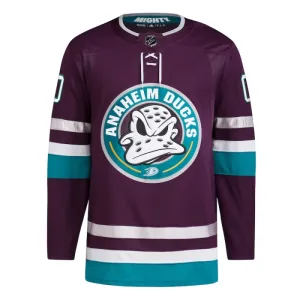 Adidas Anaheim Ducks 30-Vuotispäivä Pelipaita 2023-2024 Kolmos Authentic Violetti ( Omalla Nimellä )