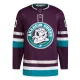 Adidas Anaheim Ducks 30-Vuotispäivä Pelipaita 2023-2024 Kolmos Authentic Violetti ( Omalla Nimellä )