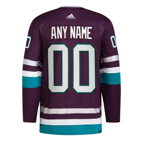 Adidas Anaheim Ducks 30-Vuotispäivä Pelipaita 2023-2024 Kolmos Authentic Violetti ( Omalla Nimellä )