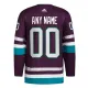 Adidas Anaheim Ducks 30-Vuotispäivä Pelipaita 2023-2024 Kolmos Authentic Violetti ( Omalla Nimellä )