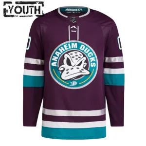 Adidas Anaheim Ducks Lasten 30-Vuotispäivä Pelipaita 2023-2024 Kolmos Authentic Violetti ( Omalla Nimellä )