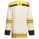 Adidas Boston Bruins 100-Vuotispäivä Pelipaita 2023-2024 Authentic Kermanvärinen ( Omalla Nimellä )