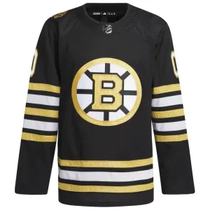 Adidas Boston Bruins 100-Vuotispäivä Pelipaita 2023-2024 Authentic Musta ( Omalla Nimellä )