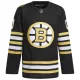 Adidas Boston Bruins 100-Vuotispäivä Pelipaita 2023-2024 Authentic Musta ( Omalla Nimellä )