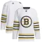 Adidas Boston Bruins 100-Vuotispäivä Pelipaita 2023-2024 Authentic Valkoinen ( Omalla Nimellä )