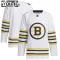 Adidas Boston Bruins Lasten 100-Vuotispäivä Pelipaita 2023-2024 Authentic Valkoinen ( Omalla Nimellä )
