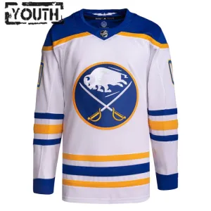 Adidas Buffalo Sabres Lasten Pelipaita 2023-2024 Vieras Authentic Valkoinen ( Omalla Nimellä )