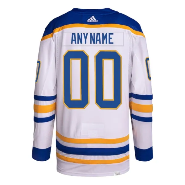 Adidas Buffalo Sabres Pelipaita 2023-2024 Vieras Authentic Valkoinen ( Omalla Nimellä )