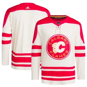 Adidas Calgary Flames Pelipaita 2023-2024 Heritage Classic Authentic ( Omalla Nimellä )