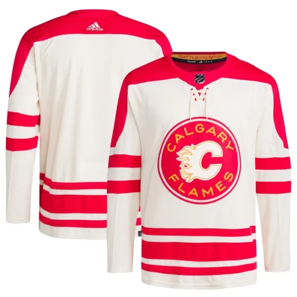 Adidas Calgary Flames Pelipaita 2023-2024 Heritage Classic Authentic ( Omalla Nimellä ) Adidas Calgary Flames Pelipaita 2023-2024 Heritage Classic Authentic ( Omalla Nimellä )