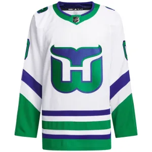 Adidas Carolina Hurricanes Pelipaita 2023-2024 Authentic Valkoinen ( Omalla Nimellä )