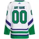 Adidas Carolina Hurricanes Pelipaita 2023-2024 Authentic Valkoinen ( Omalla Nimellä )