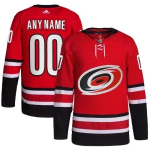 Adidas Carolina Hurricanes Pelipaita 2023-2024 Kolmos Authentic Punainen ( Omalla Nimellä )