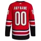 Adidas Carolina Hurricanes Pelipaita 2023-2024 Kolmos Authentic Punainen ( Omalla Nimellä )