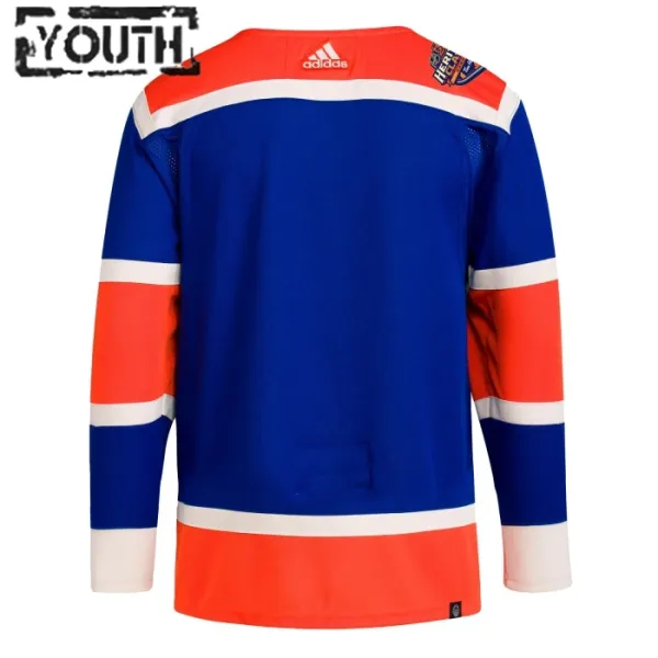 Adidas Edmonton Oilers Lasten Pelipaita 2023-2024 Heritage Classic Authentic Sininen ( Omalla Nimellä )