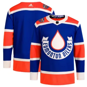 Adidas Edmonton Oilers Pelipaita 2023-2024 Heritage Classic Authentic Sininen ( Omalla Nimellä )
