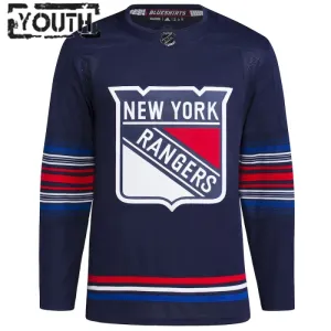 Adidas New York Rangers Lasten Pelipaita 2023-2024 Kolmos Authentic Navy ( Omalla Nimellä )