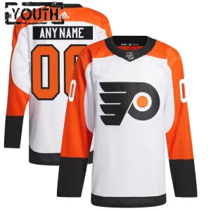 Adidas Philadelphia Flyers Lasten Pelipaita 2023-2024 Vieras Authentic Valkoinen ( Omalla Nimellä )