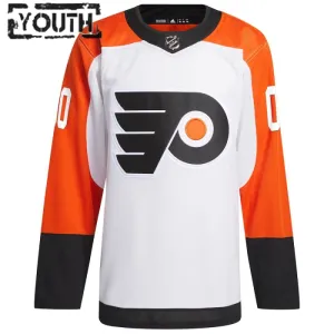 Adidas Philadelphia Flyers Lasten Pelipaita 2023-2024 Vieras Authentic Valkoinen ( Omalla Nimellä )