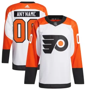 Adidas Philadelphia Flyers Pelipaita 2023-2024 Vieras Authentic Valkoinen ( Omalla Nimellä )
