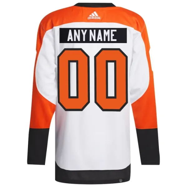 Adidas Philadelphia Flyers Pelipaita 2023-2024 Vieras Authentic Valkoinen ( Omalla Nimellä )