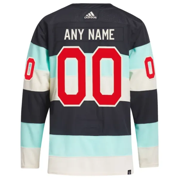 Adidas Seattle Kraken Pelipaita 2023-2024 Winter Classic Authentic Sininen ( Omalla Nimellä )