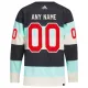 Adidas Seattle Kraken Pelipaita 2023-2024 Winter Classic Authentic Sininen ( Omalla Nimellä )