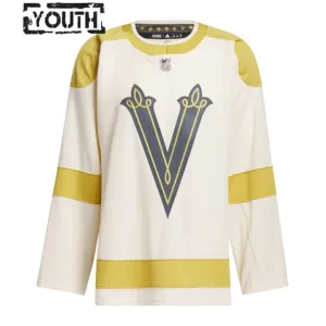 Adidas Vegas Golden Knights Lasten Pelipaita 2023-2024 Winter Classic Authentic Kermanvärinen ( Omalla Nimellä )