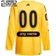 Adidas x Drew House NHL Game Lasten Pelipaita All Star 2024 Authentic Keltainen ( Omalla Nimellä )