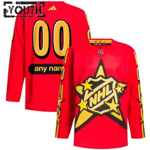 Adidas x Drew House NHL Game Lasten Pelipaita All Star 2024 Authentic Punainen ( Omalla Nimellä )