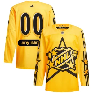 Adidas x Drew House NHL Game Pelipaita All Star 2024 Authentic Keltainen ( Omalla Nimellä )