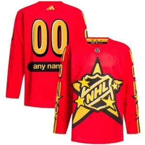 Adidas x Drew House NHL Game Pelipaita All Star 2024 Authentic Punainen ( Omalla Nimellä )