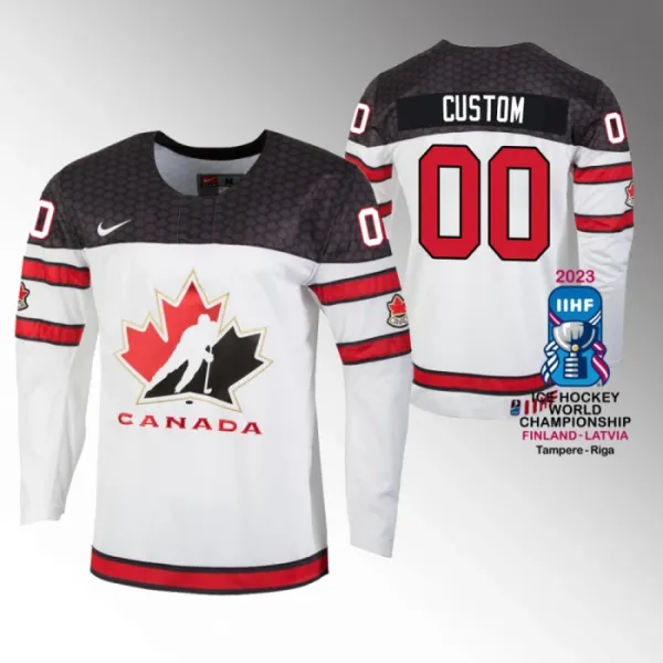 Kanada Pelipaita IIHF World Championship 2023 Valkoinen ( Omalla Nimellä ) Kanada Pelipaita IIHF World Championship 2023 Valkoinen ( Omalla Nimellä )