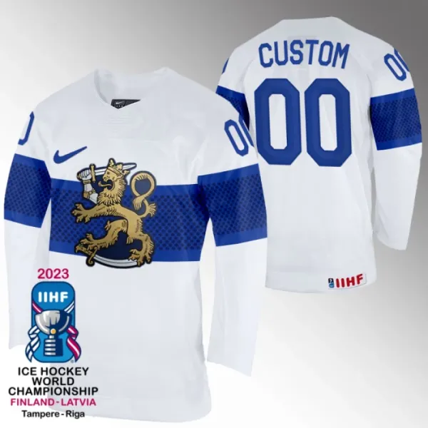 Suomi Pelipaita IIHF World Championship 2023 Valkoinen ( Omalla Nimellä ) Suomi Pelipaita IIHF World Championship 2023 Valkoinen ( Omalla Nimellä )