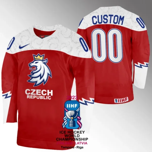 Tšekki Pelipaita IIHF World Championship 2023 Punainen ( Omalla Nimellä ) Tšekki Pelipaita IIHF World Championship 2023 Punainen ( Omalla Nimellä )