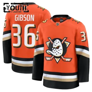 Fanatics Anaheim Ducks John Gibson Lasten Pelipaita 2024-2025 Koti Premium Oranssi
