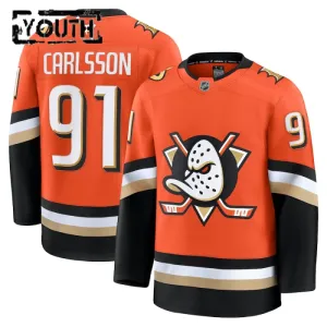 Fanatics Anaheim Ducks Leo Carlsson Lasten Pelipaita 2024-2025 Koti Premium Oranssi