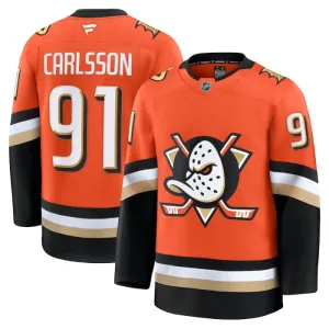 Fanatics Anaheim Ducks Leo Carlsson Pelipaita 2024-2025 Koti Premium Oranssi