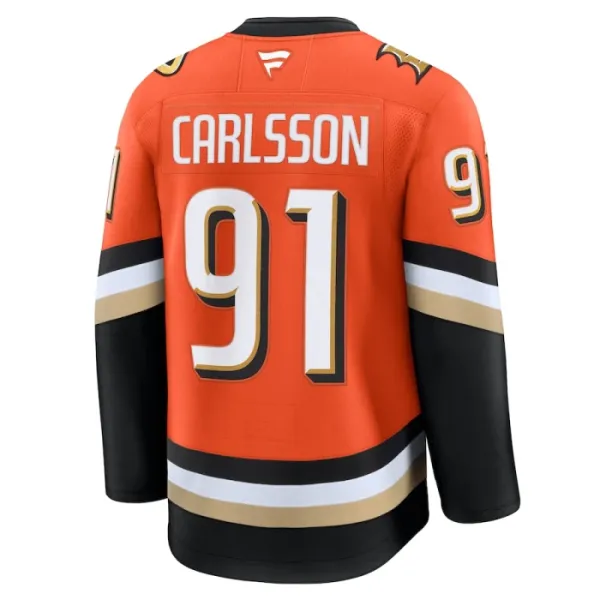 Fanatics Anaheim Ducks Leo Carlsson Pelipaita 2024-2025 Koti Premium Oranssi