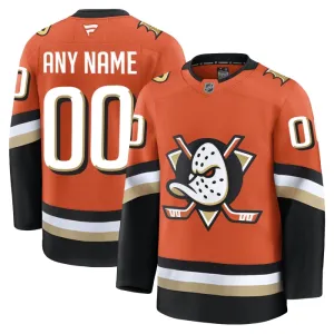 Fanatics Anaheim Ducks Pelipaita 2024-2025 Koti Premium Oranssi ( Omalla Nimellä )