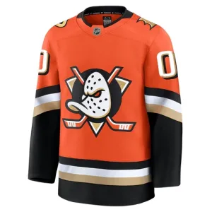 Fanatics Anaheim Ducks Pelipaita 2024-2025 Koti Premium Oranssi ( Omalla Nimellä )