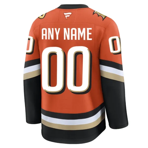 Fanatics Anaheim Ducks Pelipaita 2024-2025 Koti Premium Oranssi ( Omalla Nimellä )