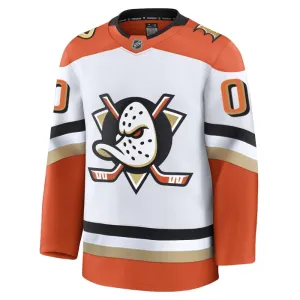 Fanatics Anaheim Ducks Pelipaita 2024-2025 Vieras Premium Valkoinen ( Omalla Nimellä )