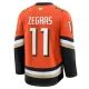 Fanatics Anaheim Ducks Trevor Zegras Pelipaita 2024-2025 Koti Premium Oranssi