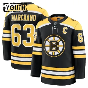 Fanatics Boston Bruins Brad March Lasten Pelipaita 2024-2025 Koti Premium Musta