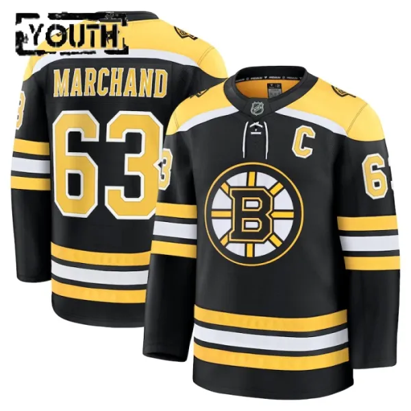 Fanatics Boston Bruins Brad March Lasten Pelipaita 2024-2025 Koti Premium Musta Fanatics Boston Bruins Brad March Lasten Pelipaita 2024-2025 Koti Premium Musta