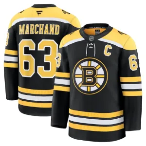 Fanatics Boston Bruins Brad March Pelipaita 2024-2025 Koti Premium Musta
