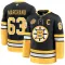 Fanatics Boston Bruins Brad Marchand 100-Vuotispäivä Pelipaita 2024-2025 Kolmos Premium Musta