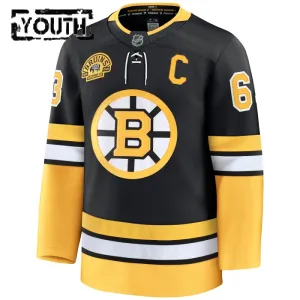 Fanatics Boston Bruins Brad Marchand Lasten 100-Vuotispäivä Pelipaita 2024-2025 Kolmos Premium Musta